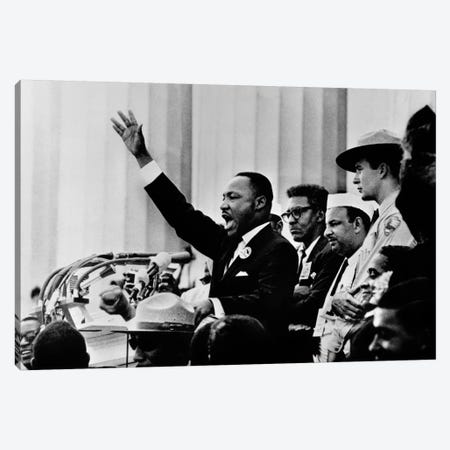 Martin Luther King "I HAVE A DREAM" Speech Canvas Print #11221} by Unknown Artist Canvas Print