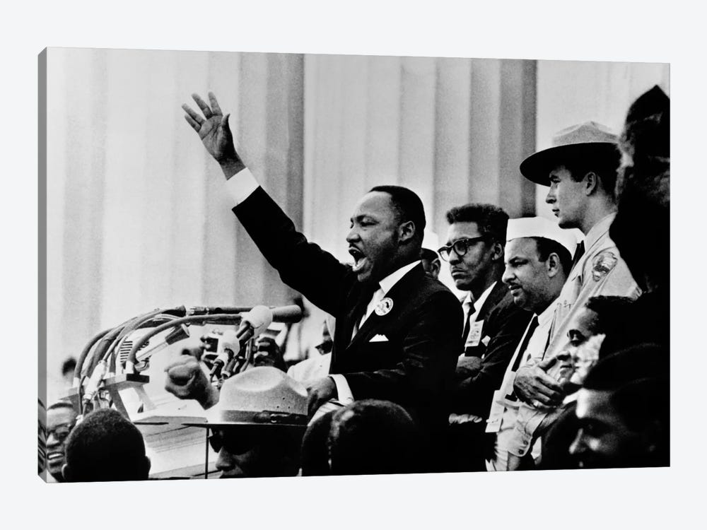 Martin Luther King "I HAVE A DREAM" Speech by Unknown Artist 1-piece Canvas Art