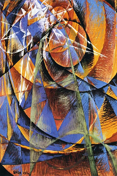 Modernism: Planet Mercury passing in front of the Sun by Giacomo Balla