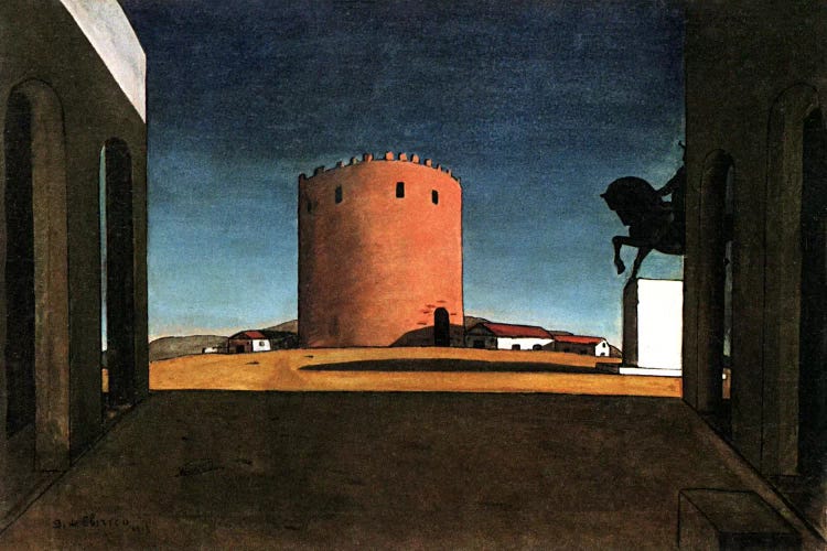 The Red Tower by Giorgio de Chirico wall art