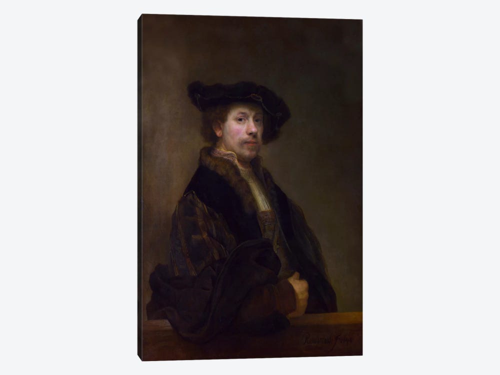 Self Portrait at the Age of 34 1640 by Rembrandt van Rijn 1-piece Art Print