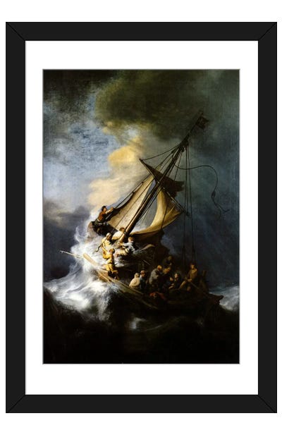 The Storm on the Sea of Galilee Paper Art Print - Best Selling Paper
