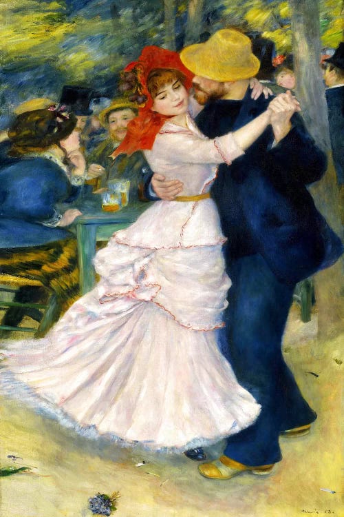 Dance at Bougival by Pierre-Auguste Renoir wall art