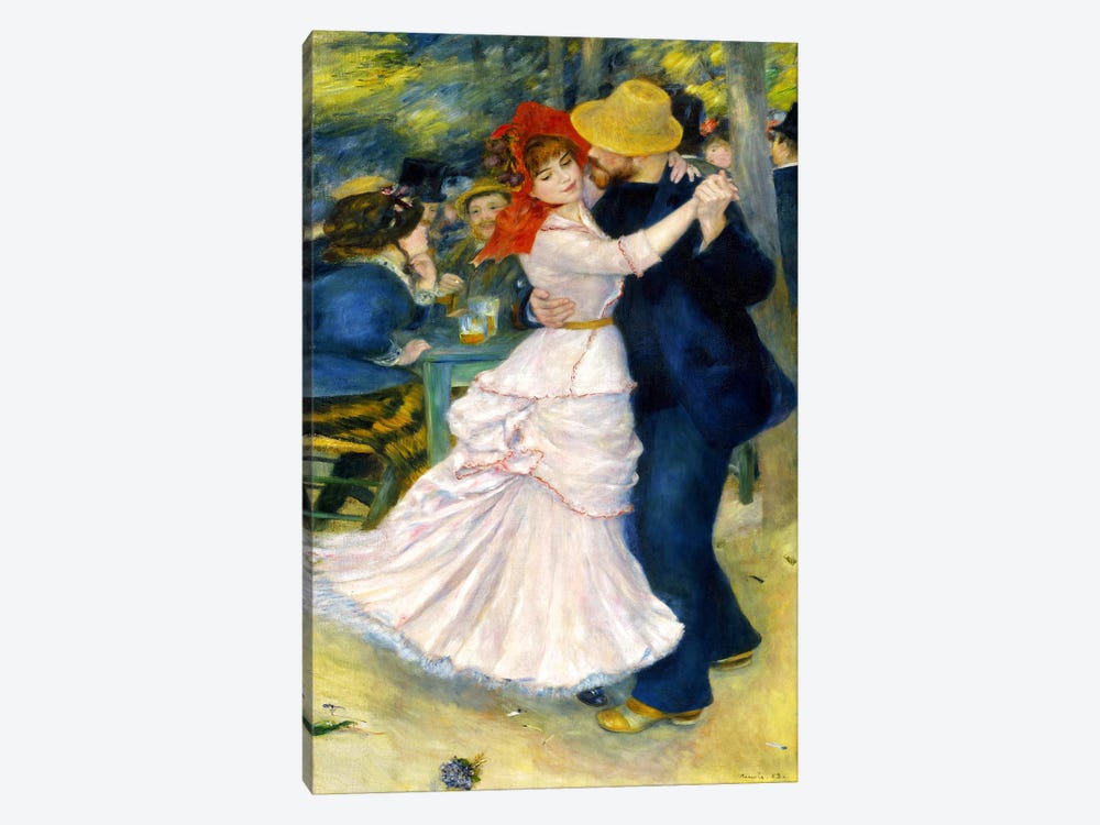 Dance at Bougival by Pierre-Auguste Renoir 1-piece Art Print