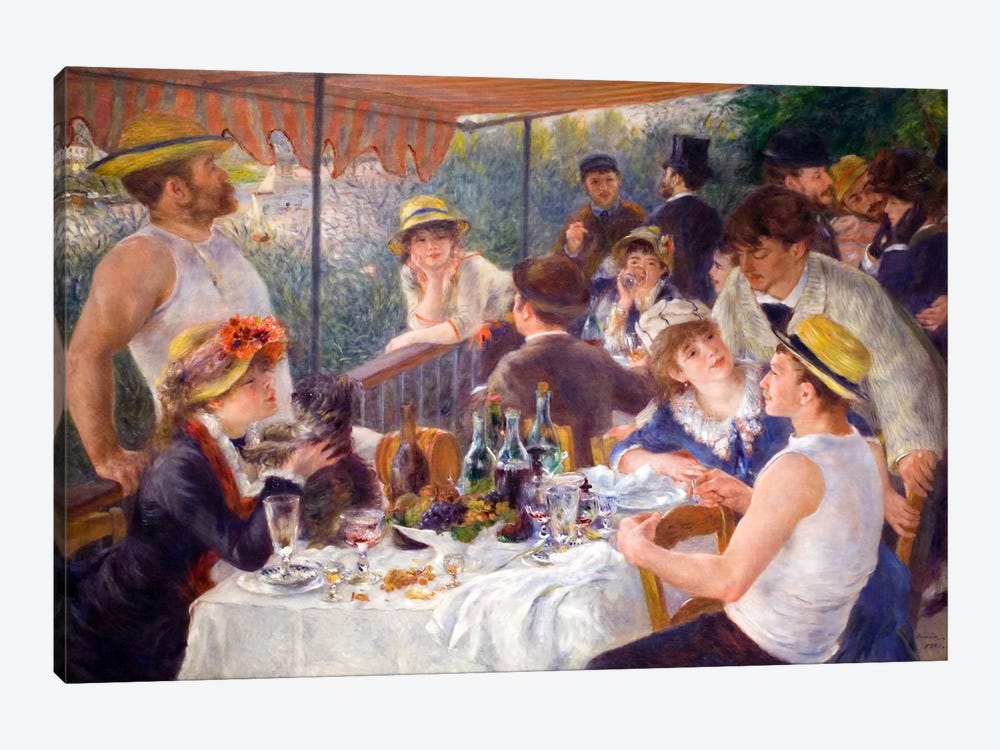 The Luncheon of the Boating Party 1881 by Pierre-Auguste Renoir 1-piece Canvas Artwork
