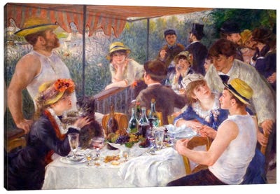The Luncheon of the Boating Party 1881 Canvas Art Print - Best Selling Classic Art