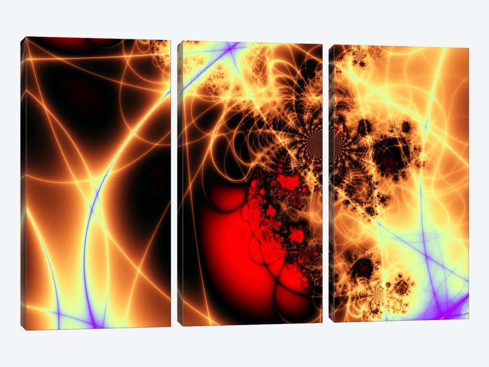 Beating Heart by Unknown Artist 3-piece Canvas Print