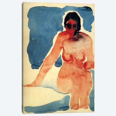 Seated Nude Canvas Print #11306} by Georgia O'Keeffe Canvas Print