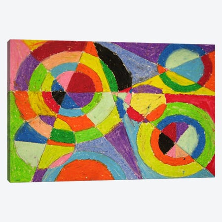 Color Explosion Canvas Print #11309} by Robert Delaunay Canvas Artwork