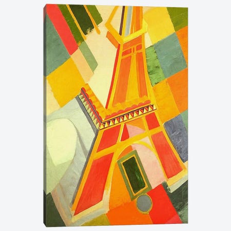 Eiffel Tower Canvas Print #11311} by Robert Delaunay Art Print