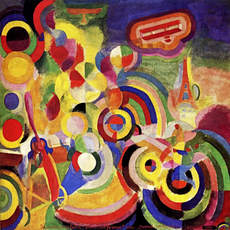 Homage to Bleriot by Robert Delaunay wall art