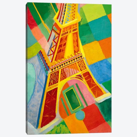 Tour Eiffel (Tower) Canvas Print #11316} by Robert Delaunay Canvas Artwork