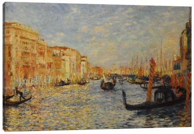 Grand Canal Venice Canvas Art Print - Impressionism Art