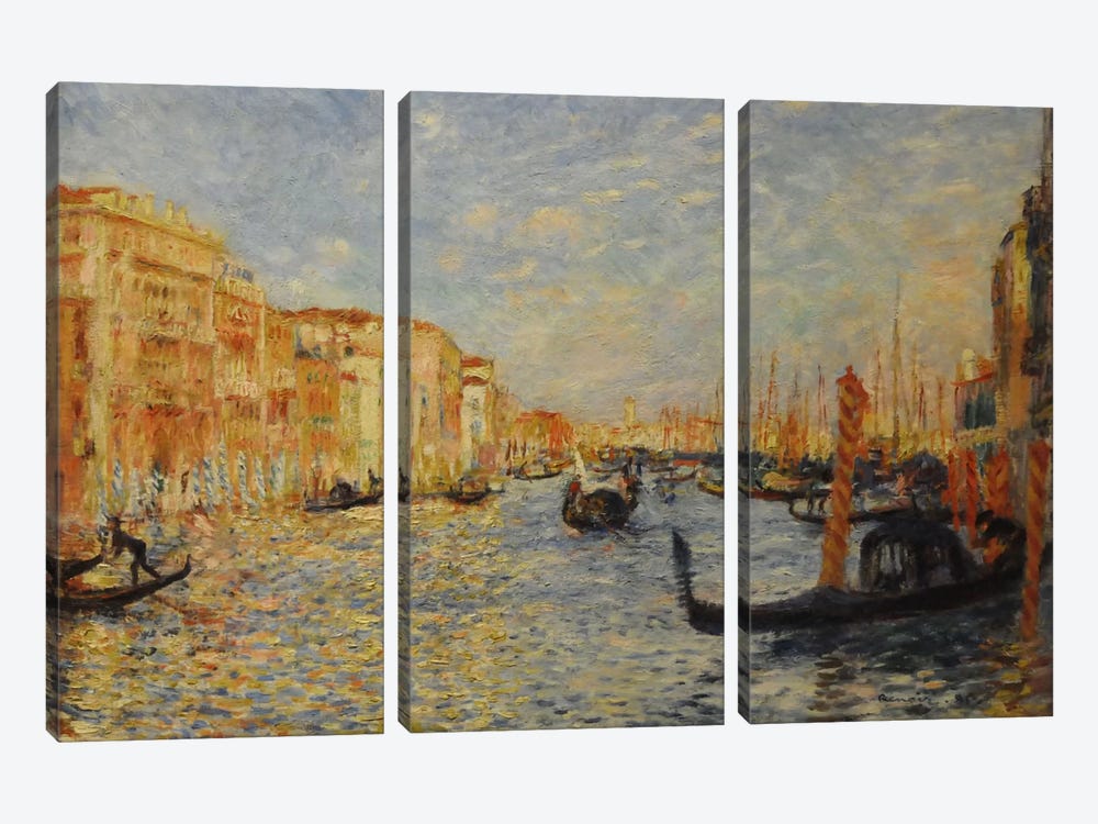 Grand Canal Venice by Pierre-Auguste Renoir 3-piece Canvas Artwork