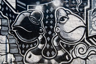 Two Heads Are Better Than One by Unknown Artist metal wall art