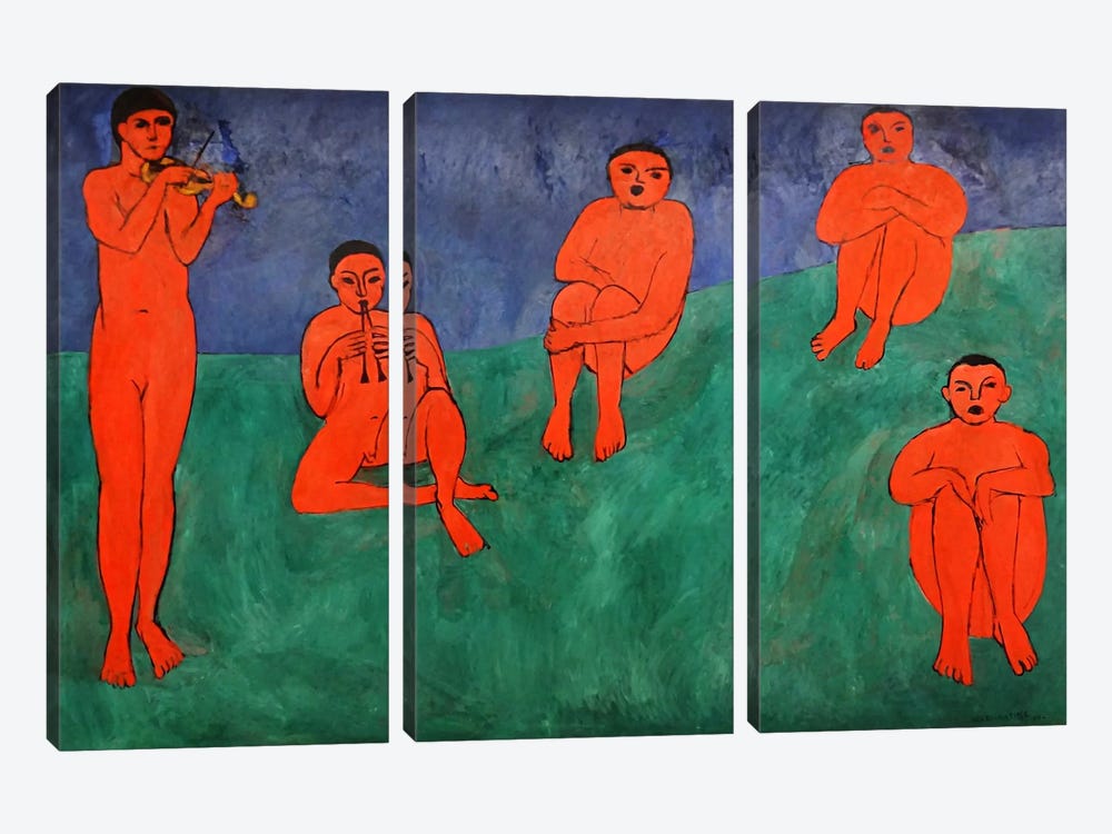 Music by Henri Matisse 3-piece Canvas Artwork
