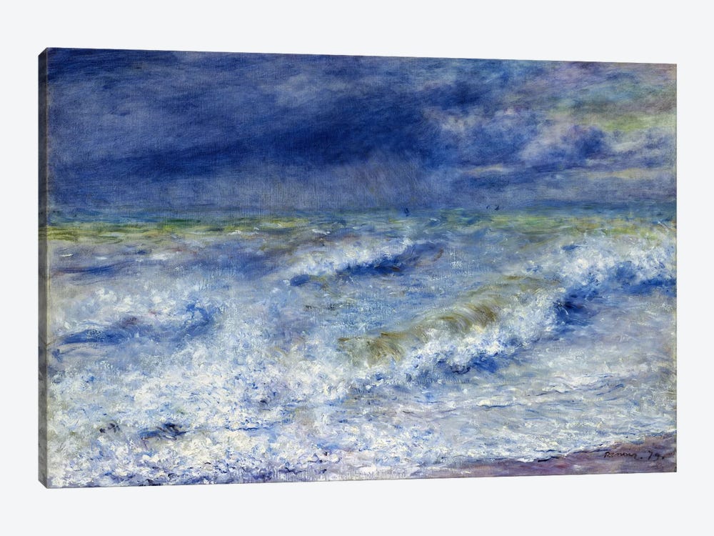 La vague 1879 by Pierre Auguste Renoir 1-piece Canvas Art Print
