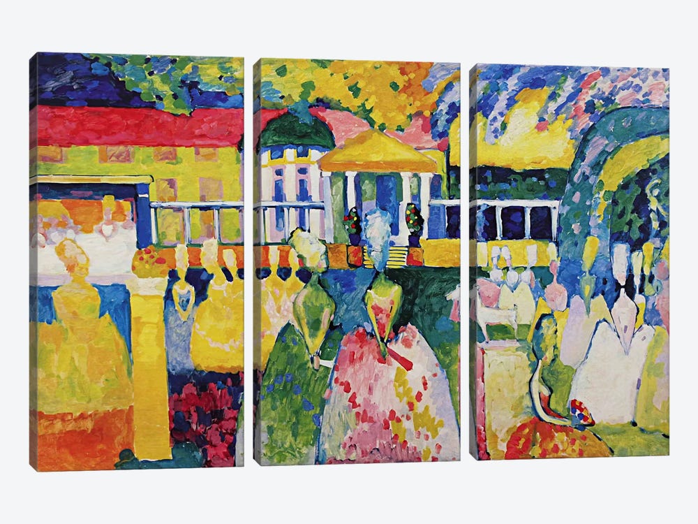 Crinolines by Wassily Kandinsky 3-piece Canvas Artwork