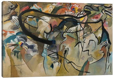 Composition V Canvas Art Print - All Things Kandinsky