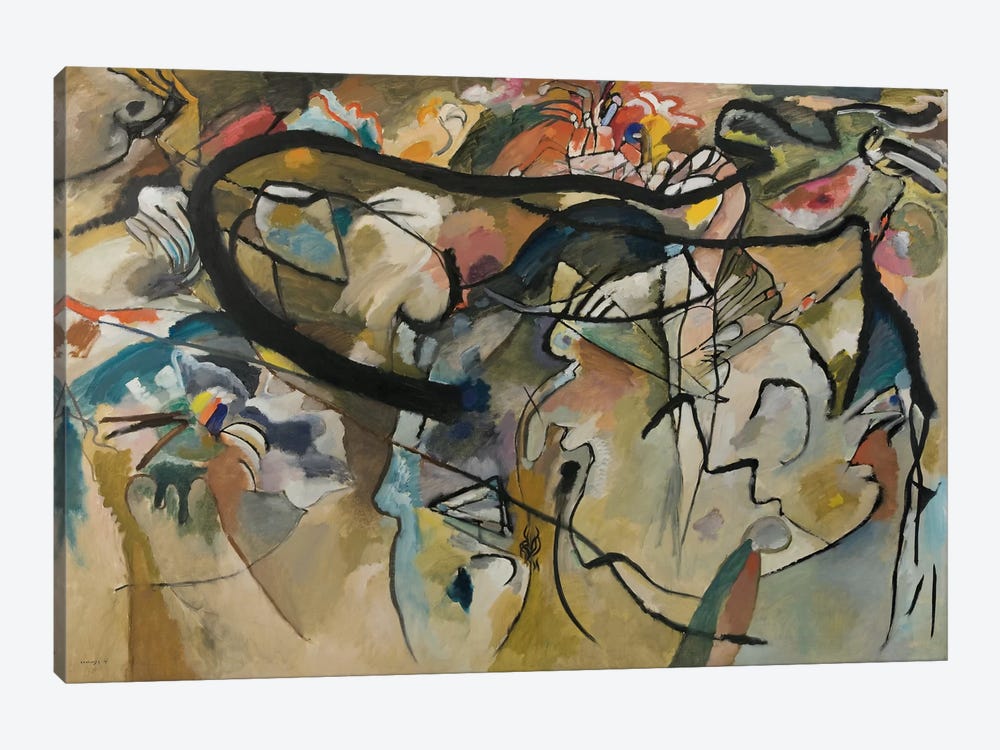Composition V by Wassily Kandinsky 1-piece Canvas Art