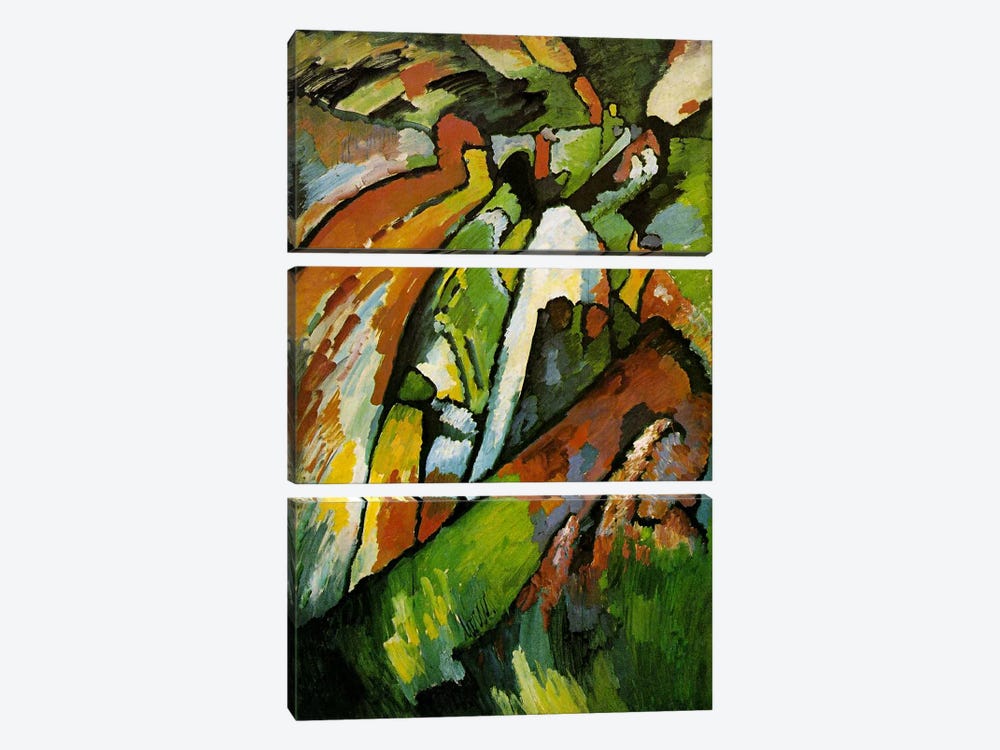 Improvisation 7 by Wassily Kandinsky 3-piece Canvas Art