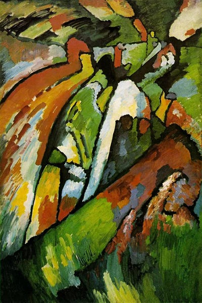 Large Abstract Art - Canvas Prints: Improvisation 7 by Wassily Kandinsky