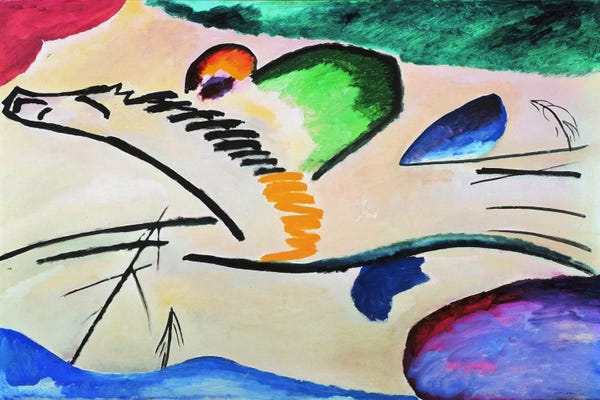 Nursery: Lyrically (Lyrisches) by Wassily Kandinsky