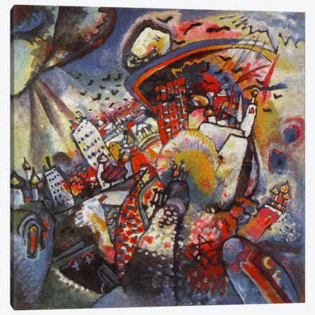 Moscow Canvas Print #11407} by Wassily Kandinsky Canvas Art
