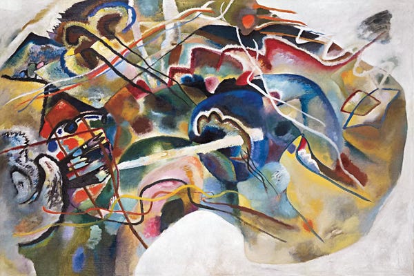 All Things Kandinsky: Painting with White Border by Wassily Kandinsky