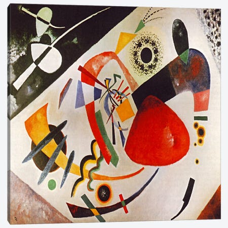 Red Spot Canvas Print #11413} by Wassily Kandinsky Canvas Artwork