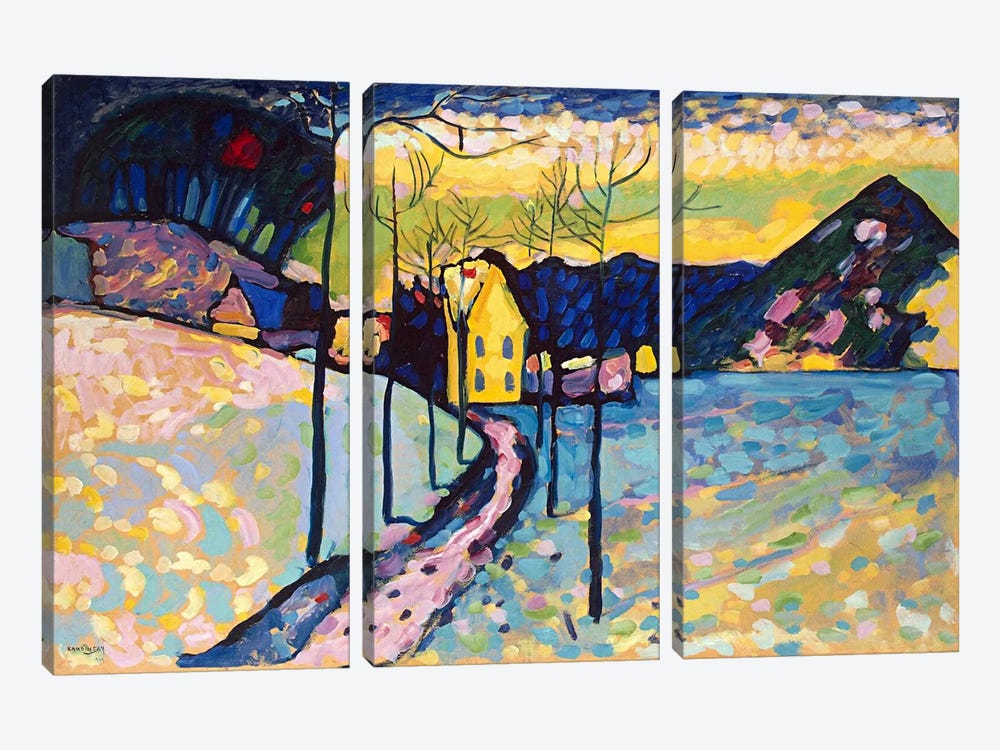 Winter Landscape by Wassily Kandinsky 3-piece Canvas Art