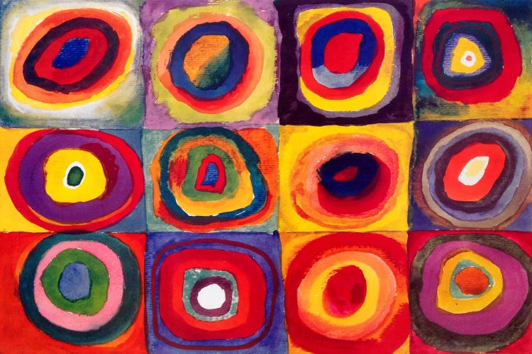 Squares with Concentric Circles by Wassily Kandinsky wall art