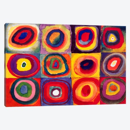 Squares with Concentric Circles Canvas Print #11426} by Wassily Kandinsky Canvas Wall Art