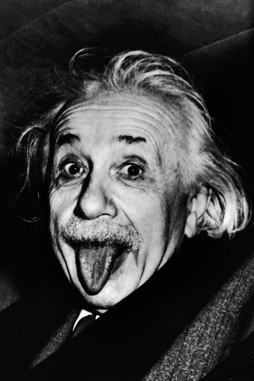 Albert Einstein, Sticking His Tongue Out by Arthur Sasse wall art