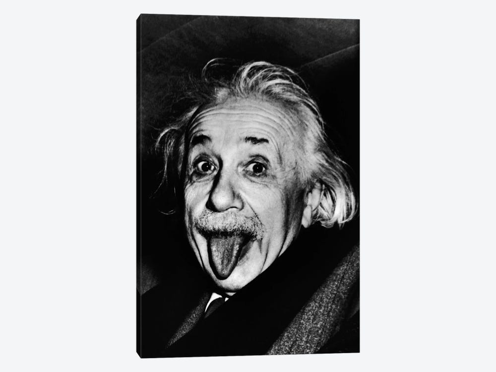 Albert Einstein, Sticking His Tongue Out by Arthur Sasse 1-piece Art Print
