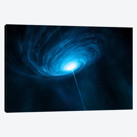 Distant Galaxy Quasar 3C 279 Canvas Print #11446} by European Southern Observatory (ESO) Canvas Artwork
