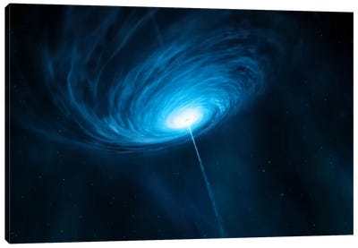 Distant Galaxy Quasar 3C 279 Canvas Art Print
