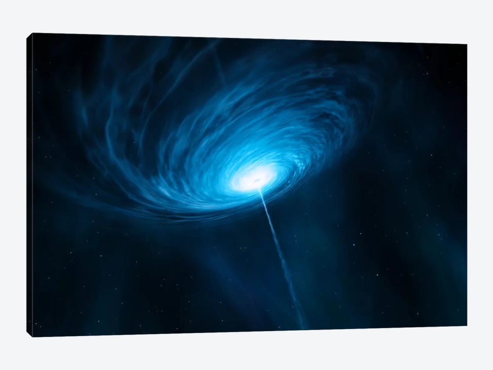 Distant Galaxy Quasar 3C 279 1-piece Canvas Print