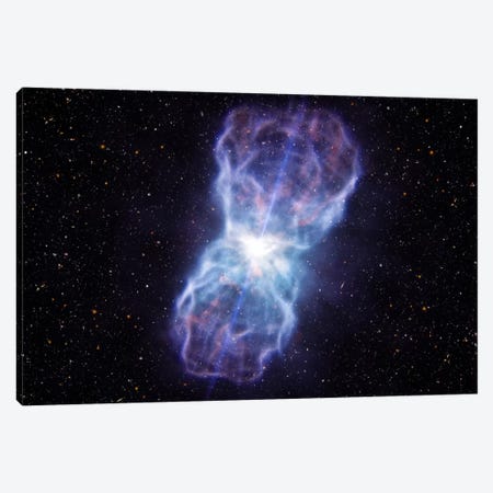 Supermassive Black Hole - Quasar SDSS J1106 Ejected Material Canvas Print #11447} by European Southern Observatory (ESO) Canvas Art