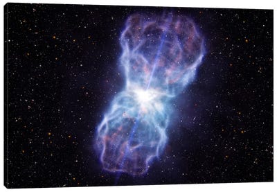 Supermassive Black Hole - Quasar SDSS J1106 Ejected Material Canvas Art Print - Ultra Enchanting