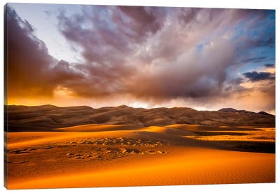 Expanding Motion Canvas Art Print - Desert Landscape Photography