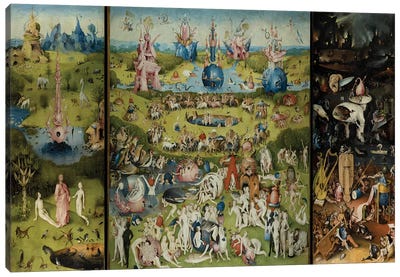 The Garden of Earthly Delights 1504 Canvas Art Print - Best Selling Animal Art