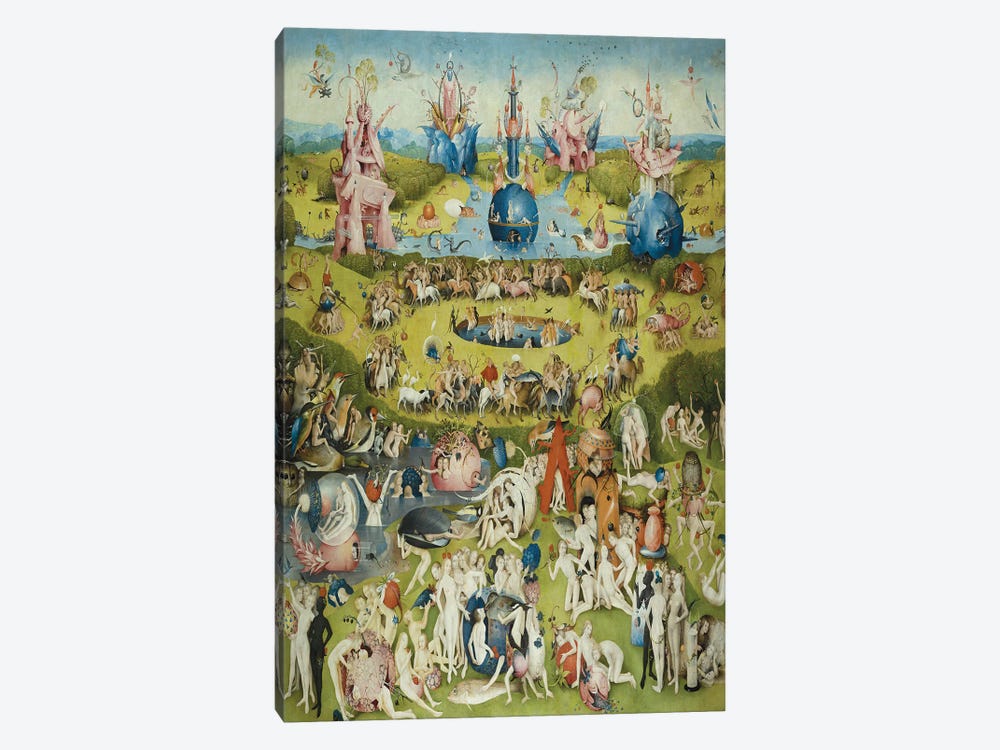 Full Central Panel from The Garden of Earthly Delights by Hieronymus Bosch 1-piece Canvas Wall Art