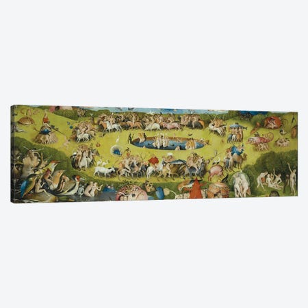 Top of Central Panel from The Garden of Earthly Delights Canvas Print #1164PANa} by Hieronymus Bosch Canvas Art Print