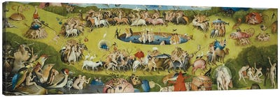Top of Central Panel from The Garden of Earthly Delights Canvas Art Print - Hieronymus Bosch