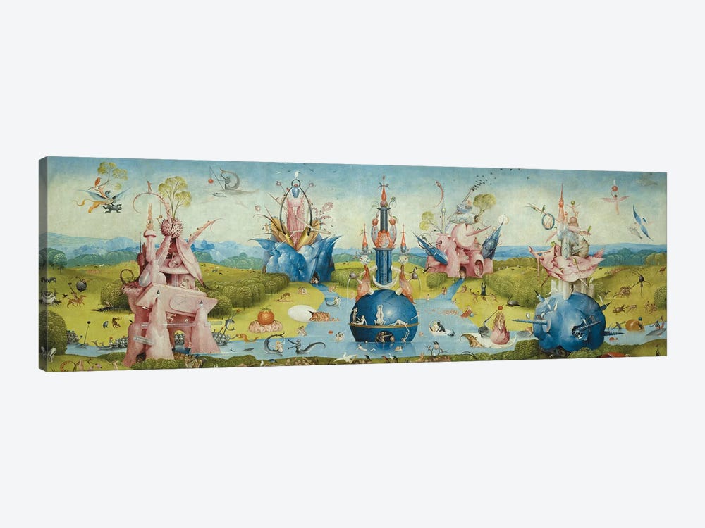Top of Central Panel from The Garden of Earthly Delights II 1-piece Canvas Wall Art