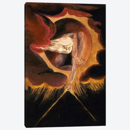 The Ancient Of Days (Illustration From "Europe a Prophecy" Copy B), 1795 Canvas Print #1166} by William Blake Canvas Artwork