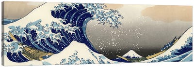 The Great Wave at Kanagawa Canvas Art Print - Best Selling Panoramics