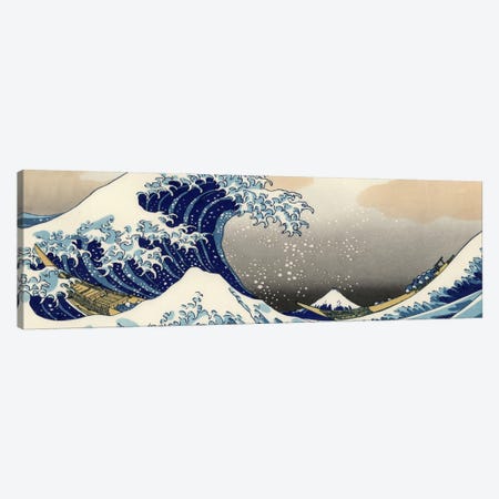 The Great Wave at Kanagawa Canvas Print #1175PAN} by Katsushika Hokusai Canvas Print