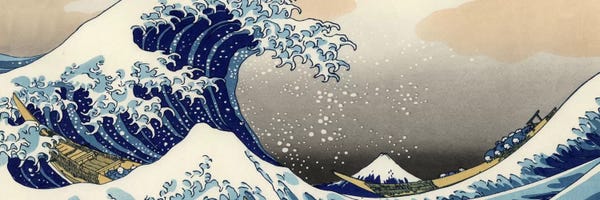 Wall Art: The Great Wave at Kanagawa by Katsushika Hokusai